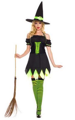 F1501  Holly Dark Witch Costume